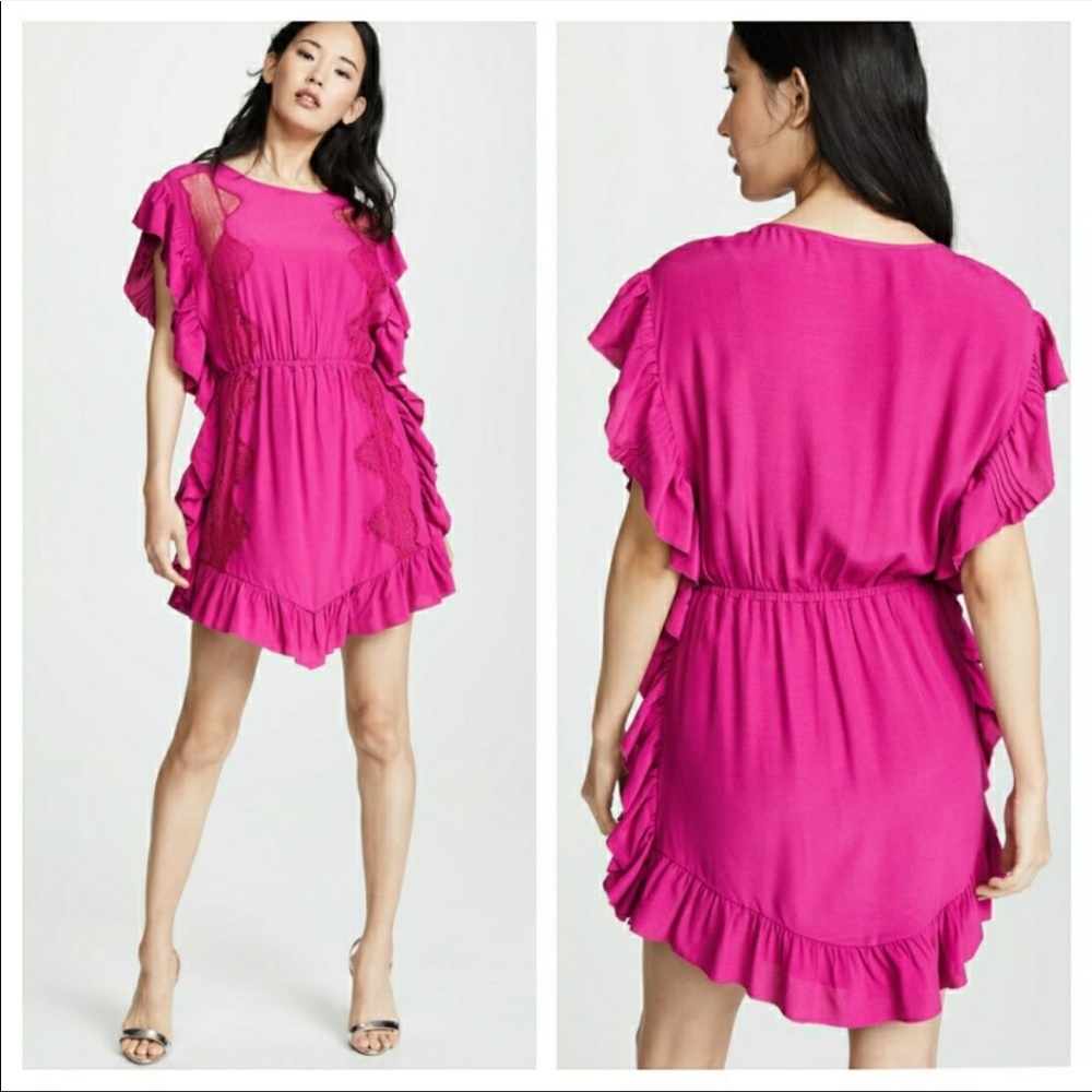 IRO Zestful Ruffle Lace Summer Mini Dress 4